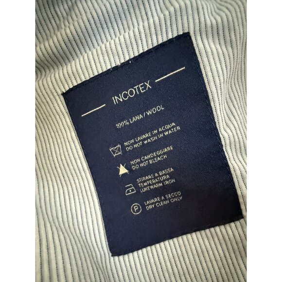 Incotex Mens Super 100s High Comfort Trousers Wool Pants Size 36 Beige - Picture 6 of 10